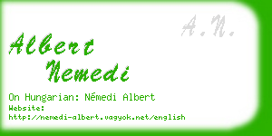 albert nemedi business card